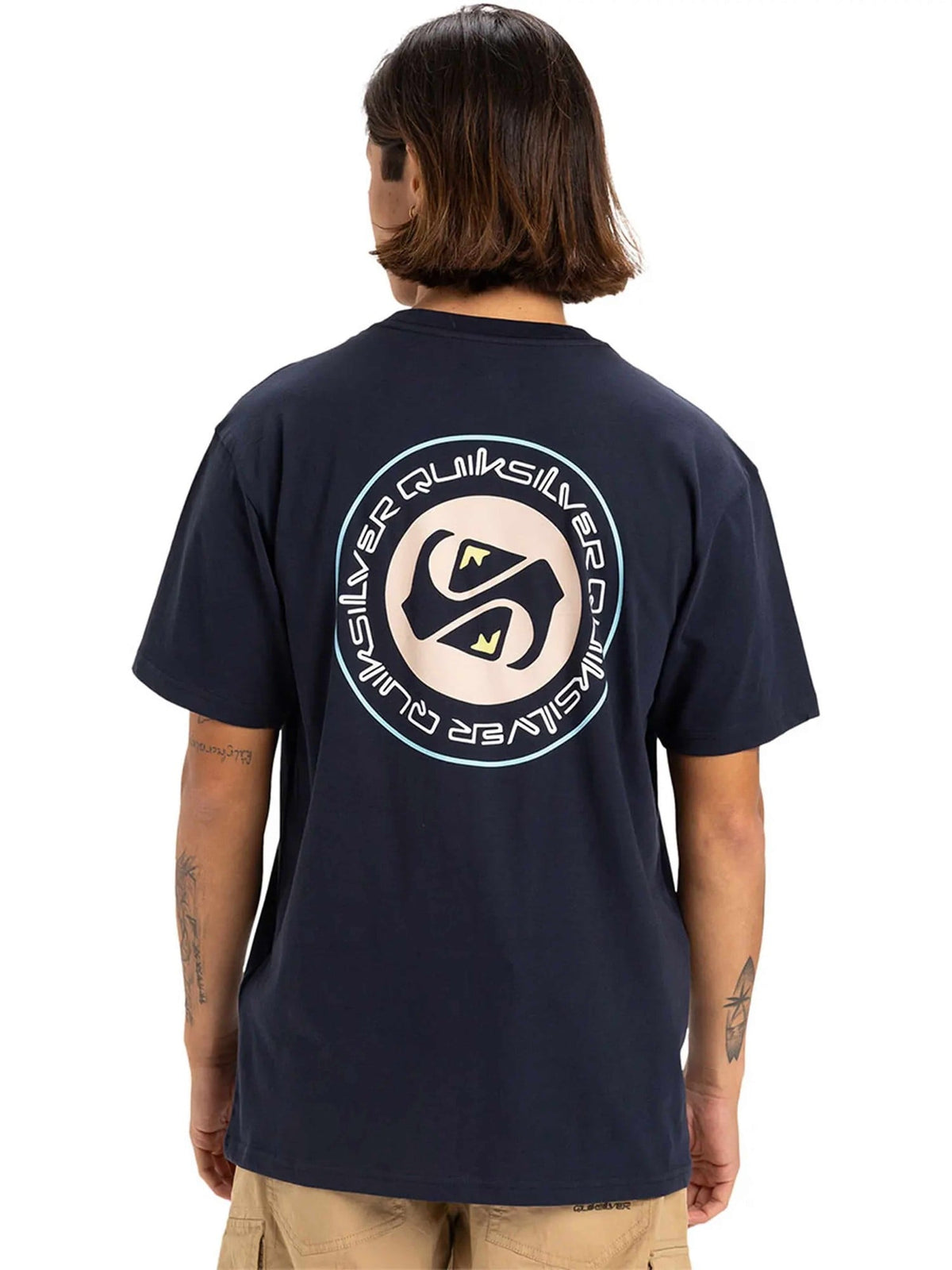 QUIKSILVER Тениска CIRCLE BACK SS